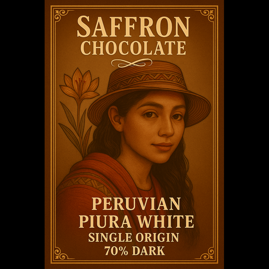 Peruvian Piura White 70% Dark Chocolate Bar - 65 grams